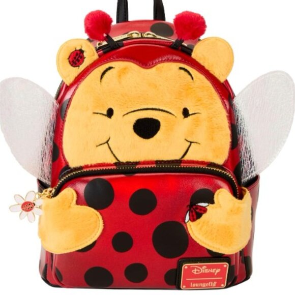 Loungefly Disney Winnie The Pooh Lady Bug Pooh Mini Backpack - Picture 1 of 4